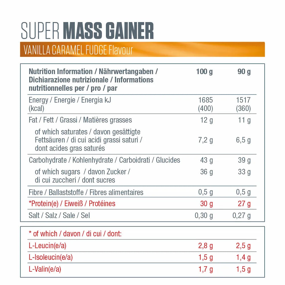 Barres Protéinées Super Mass Gainer Dymatize