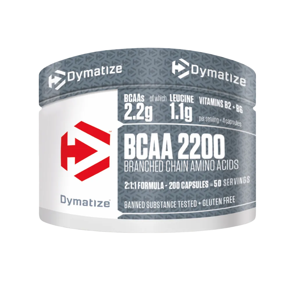 400 capsules de BCAAS 2200 acides aminés Dymatize