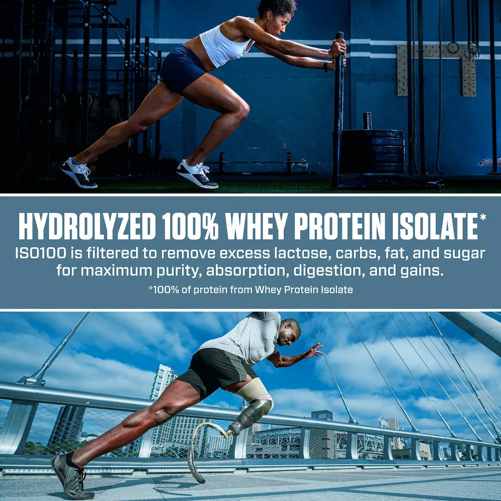 Poudre ISO 100 Dymatize - Isolat de protéines hydrolyzed