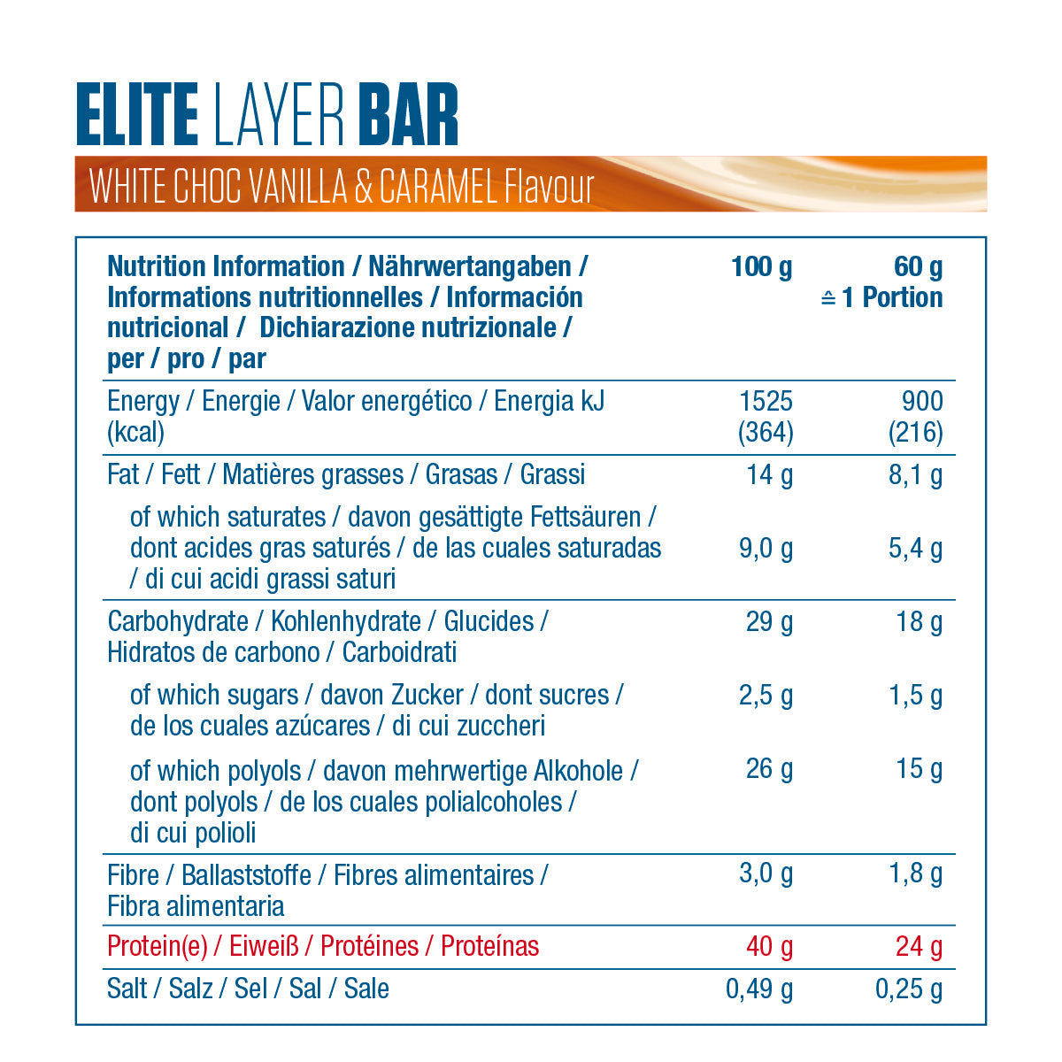 Barres Elite Layer Dymatize - 60g