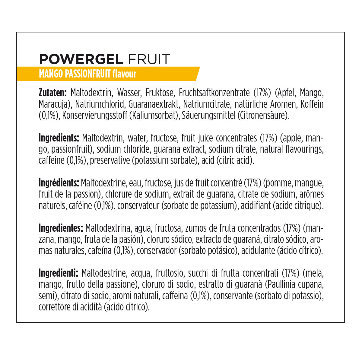 PowerGels Fruit  POWERBAR - 41g