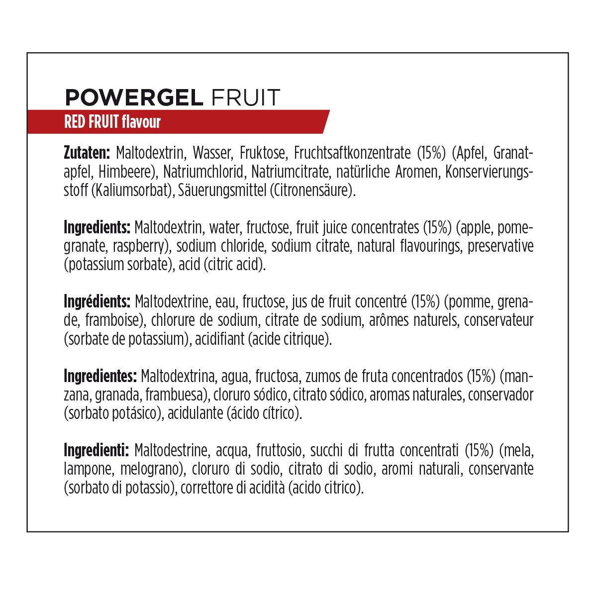PowerGels Fruit  POWERBAR - 41g