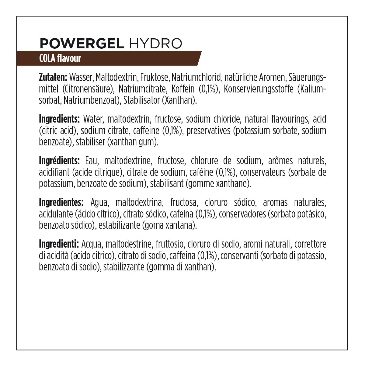PowerGels Hydro POWERBAR - 67ml