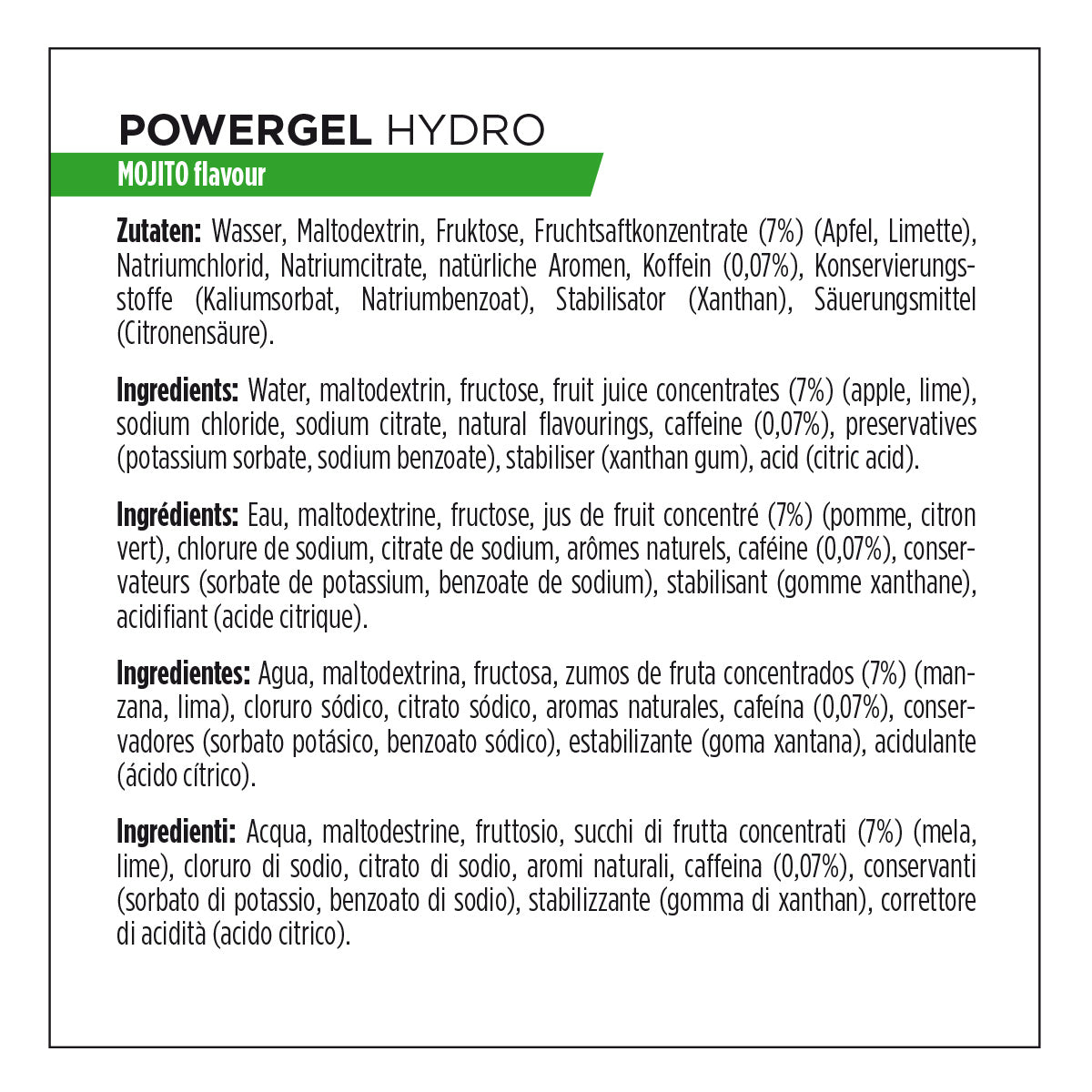 PowerGels Hydro POWERBAR - 67ml