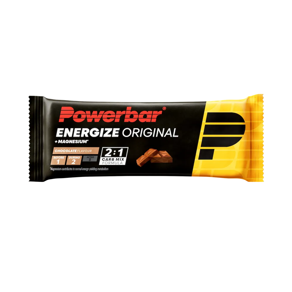 Barre énergétique Powerbar Energize Original 55 g saveur Chocolat à l'unité