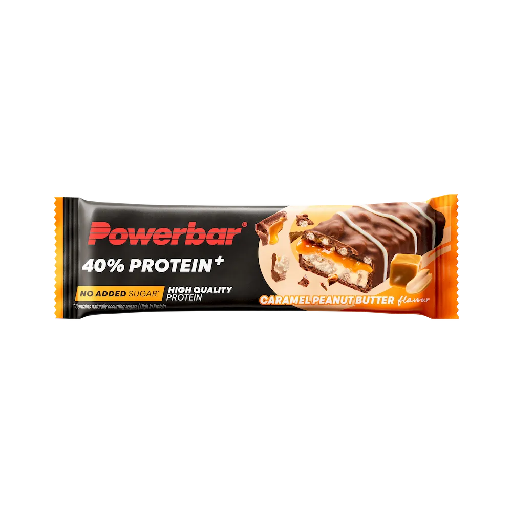 Barre protéinée Powerbar 40% Protein+ Crisp 40 g saveur Caramel Peanut Butter à l'unité