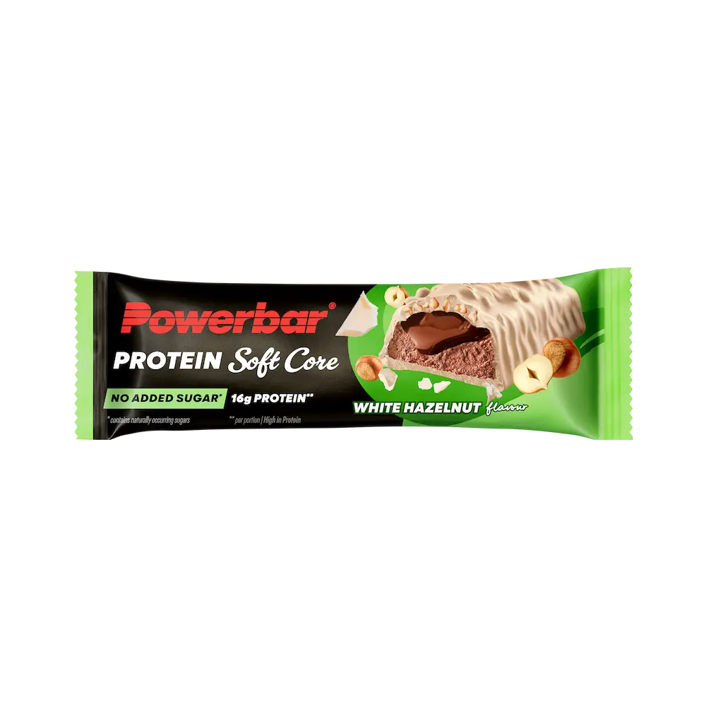Barre protéinée Powerbar Soft Core 48 g Chocolat Blanc Noisettes à l'unité