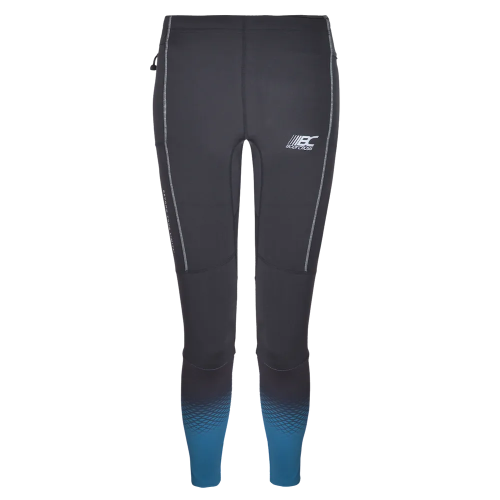 Legging running trail homme BODYCROSS Bobby noir vue de face