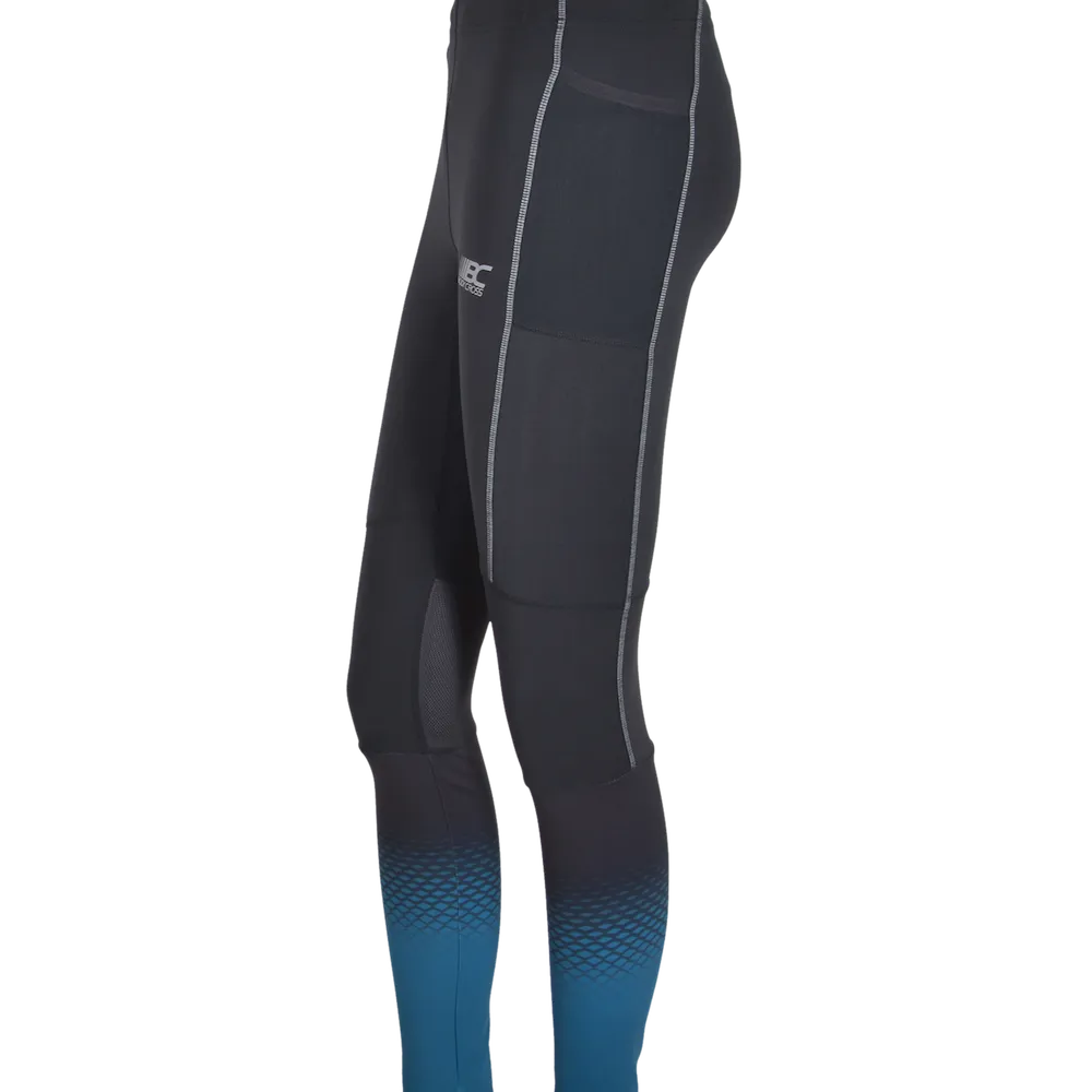 Legging running trail homme BODYCROSS Bobby noir vue latérale