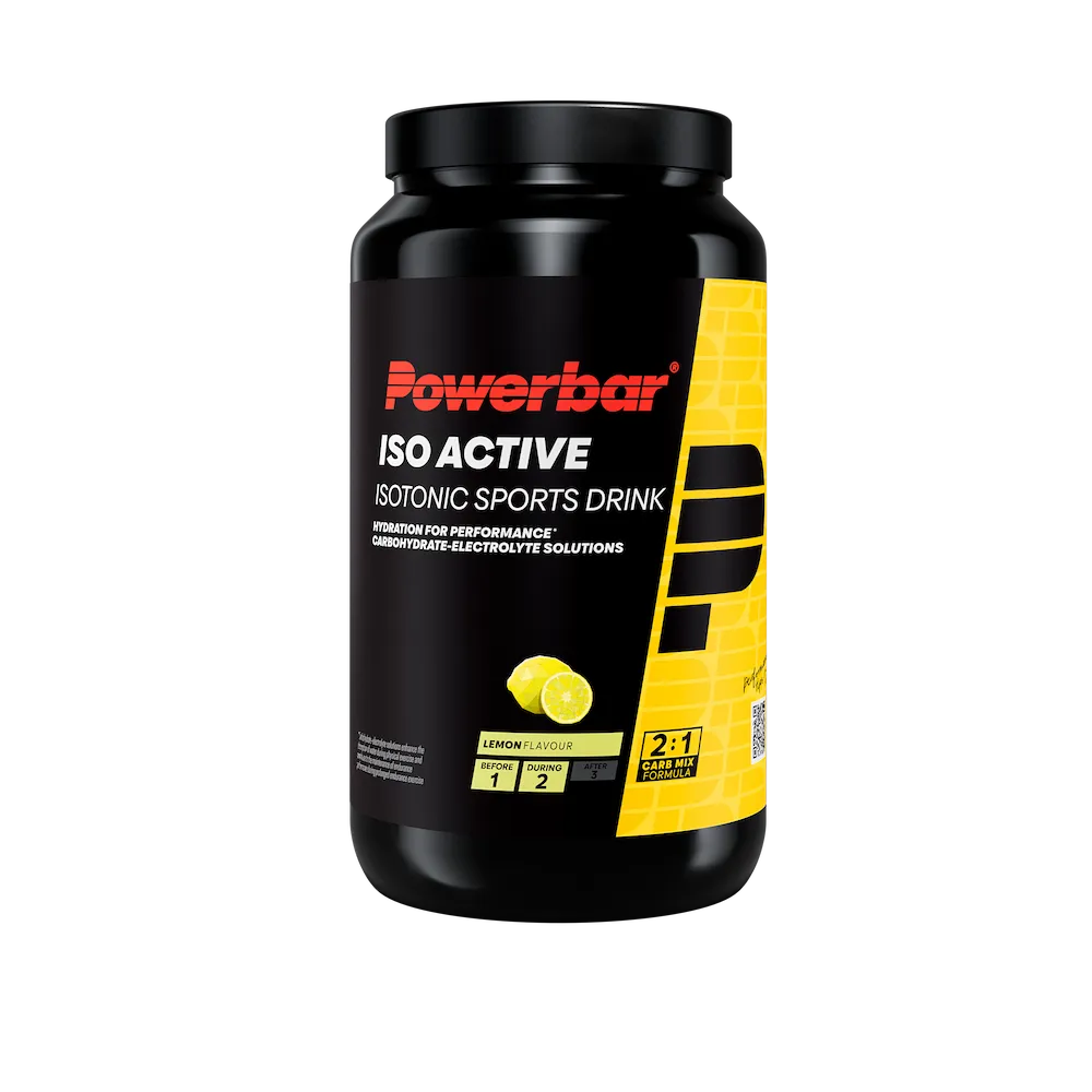 Boisson isotonique Powerbar Isoactive citron en pot de 1320 g