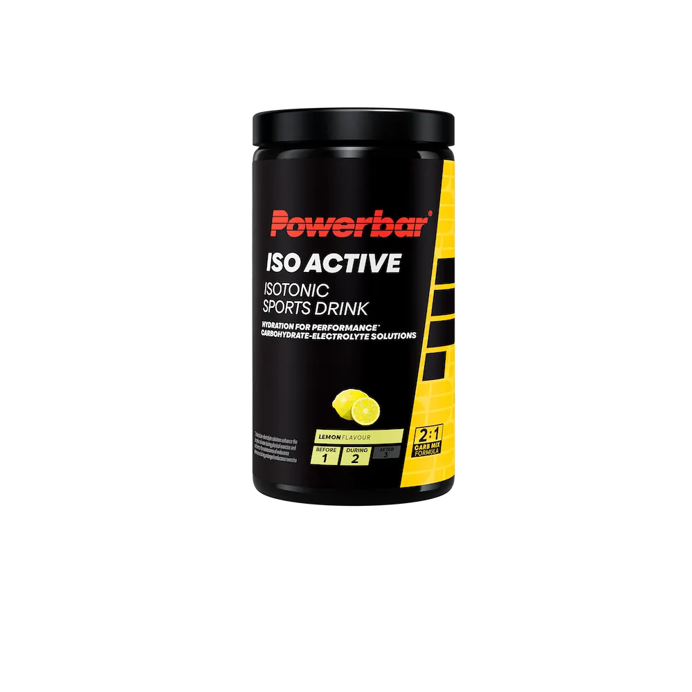 Boisson isotonique Powerbar Isoactive citron en pot de 600 g