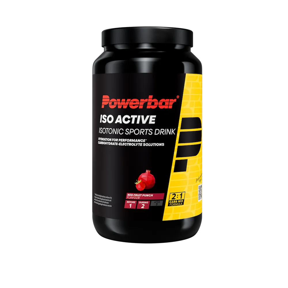Boisson isotonique Powerbar Isoactive fruits rouges en pot de 1320 g