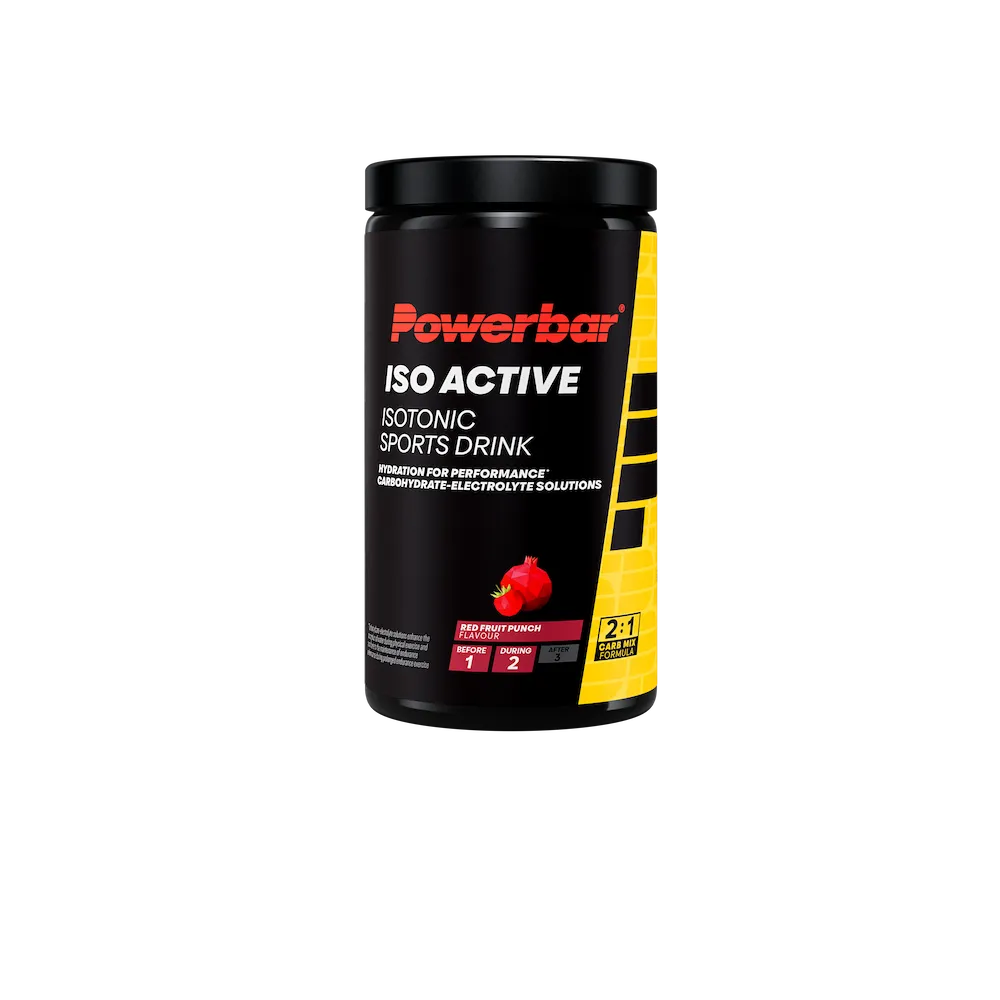 Boisson isotonique Powerbar Isoactive fruits rouges en pot de 600 g