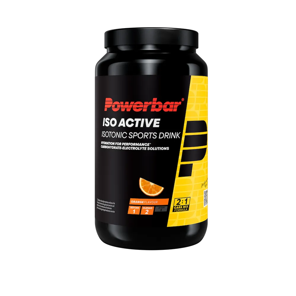 Boisson isotonique Powerbar Isoactive orange en pot de 1320 g