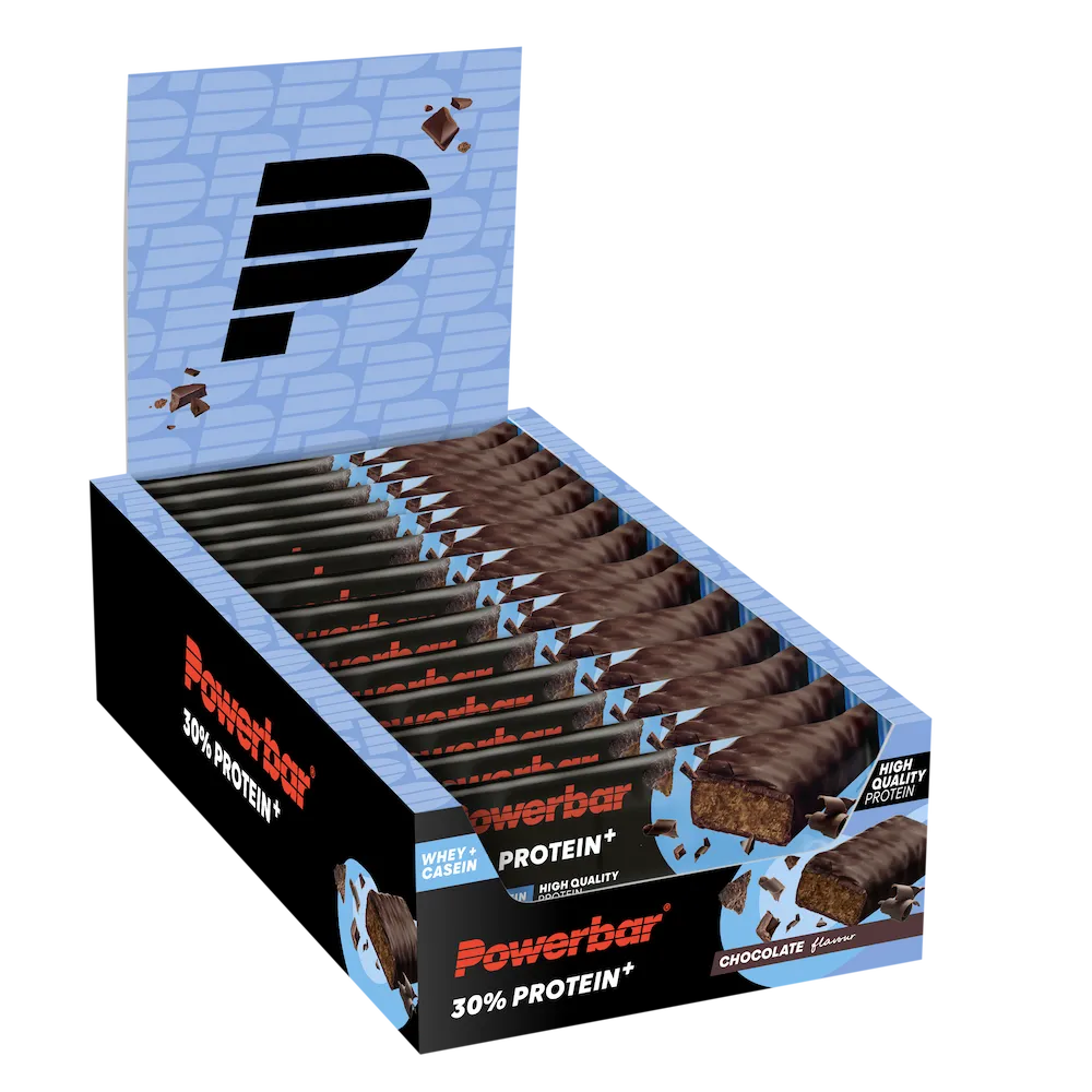Boîte présentoir de 15 barres protéinées Powerbar Protein+ 30% 55 g saveur Chocolat