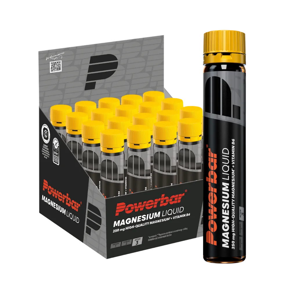 Complément de magnésium Powerbar Magnesium Liquid en boîte de 20 ampoules de 25 ml