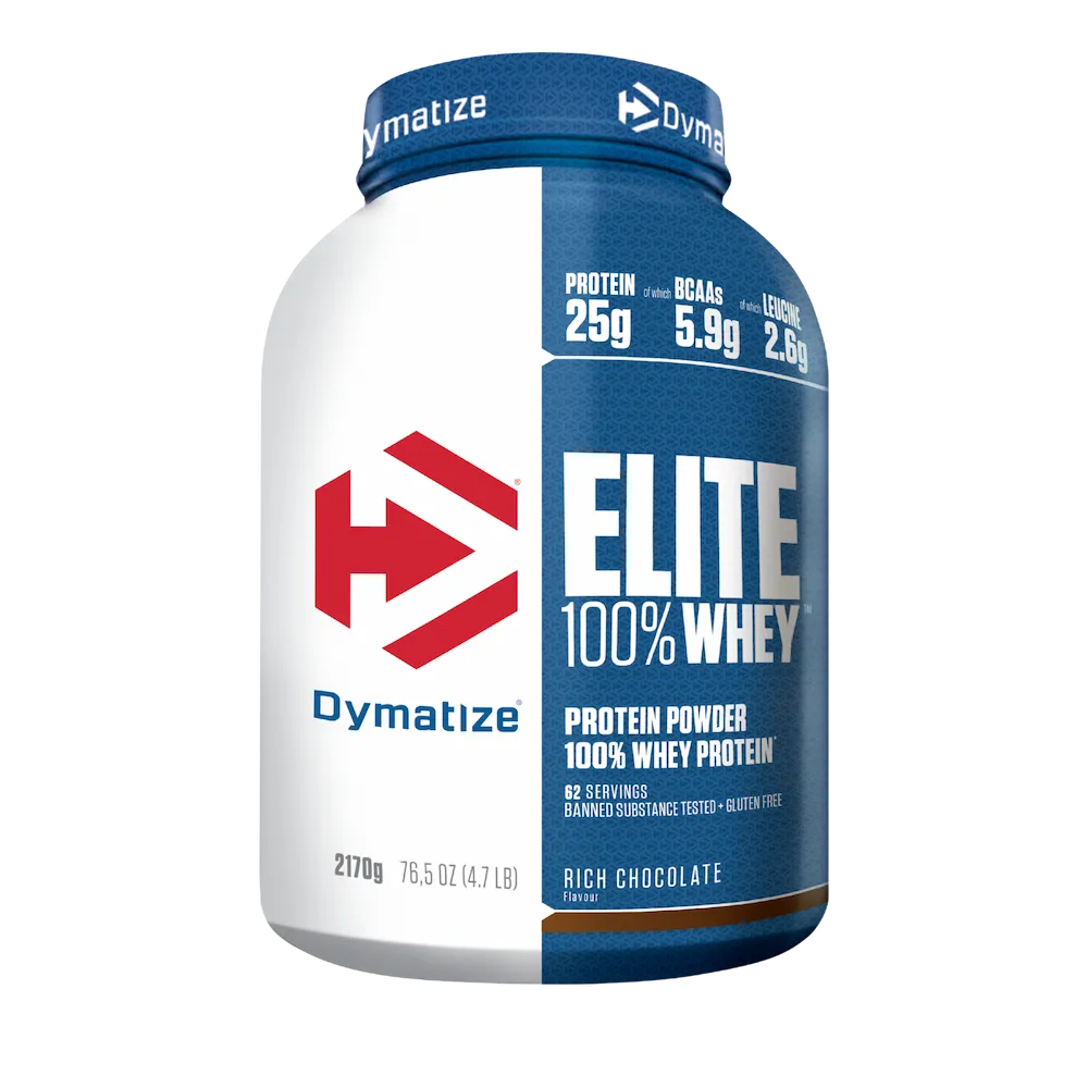 Pot Dymatize Elite 100% Whey 2,17 kg saveur Rich Chocolate