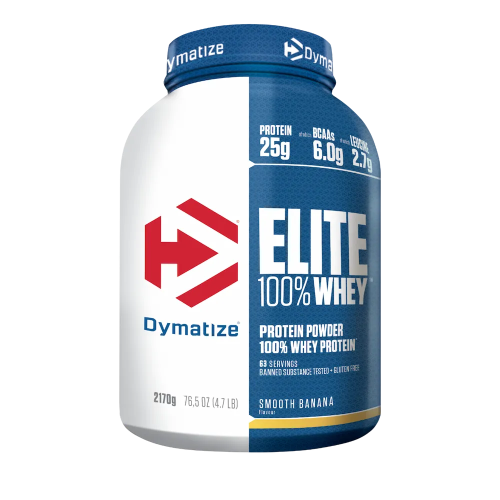 Pot Dymatize Elite 100% Whey 2,17 kg saveur Smooth Banana