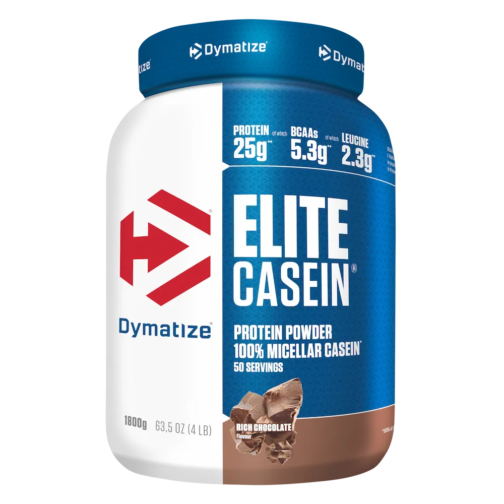Pot Dymatize Elite Casein 1,8 kg saveur Rich Chocolate