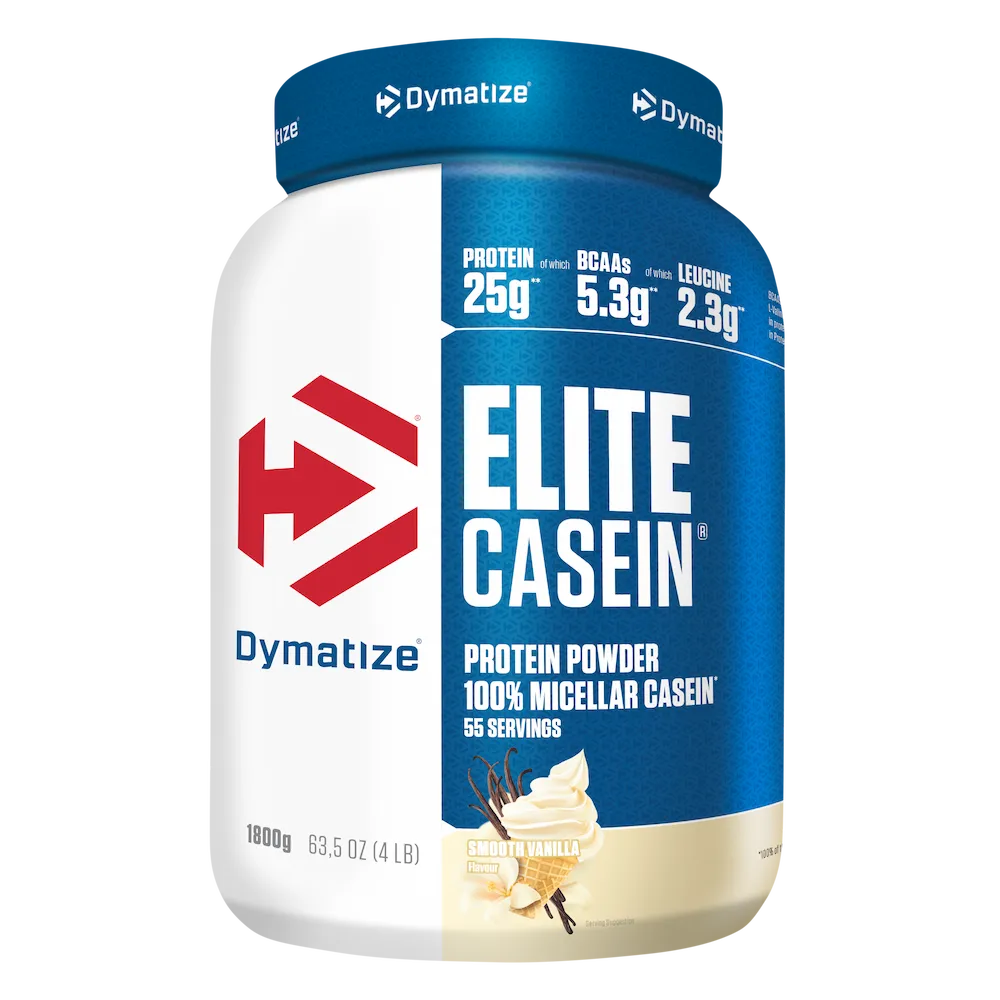 Pot Dymatize Elite Casein 1,8 kg saveur Smooth Vanilla