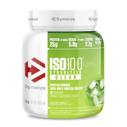 Pot Dymatize ISO100 Hydrolyzed Clear 512 g saveur Green Apple