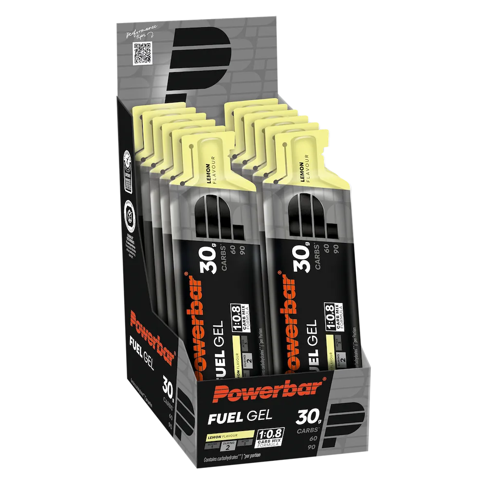Boîte de 12 gels énergétiques POWERBAR Fuel Gel 30 citron 50 ml