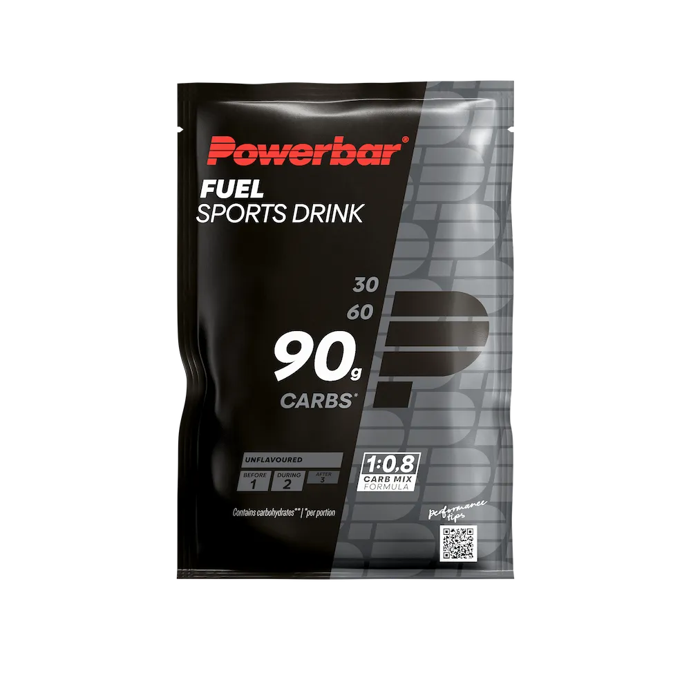 Sachet Powerbar Fuel Sports Drink 93 g au goût neutre avec 90 g de glucides