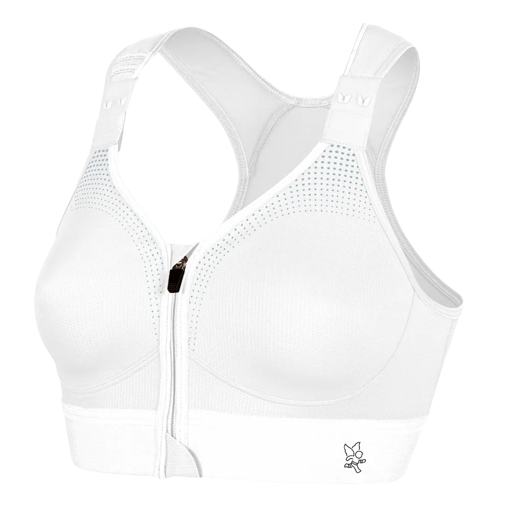 Brassière Eaz'ip EVO Thuasne Sport blanche vue trois-quarts avant