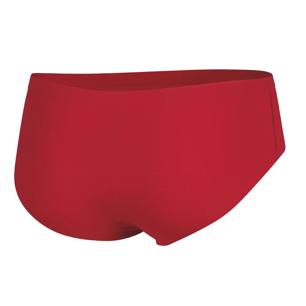 Culotte ThermoSeam Thuasne Sport rouge vue trois-quarts arrière