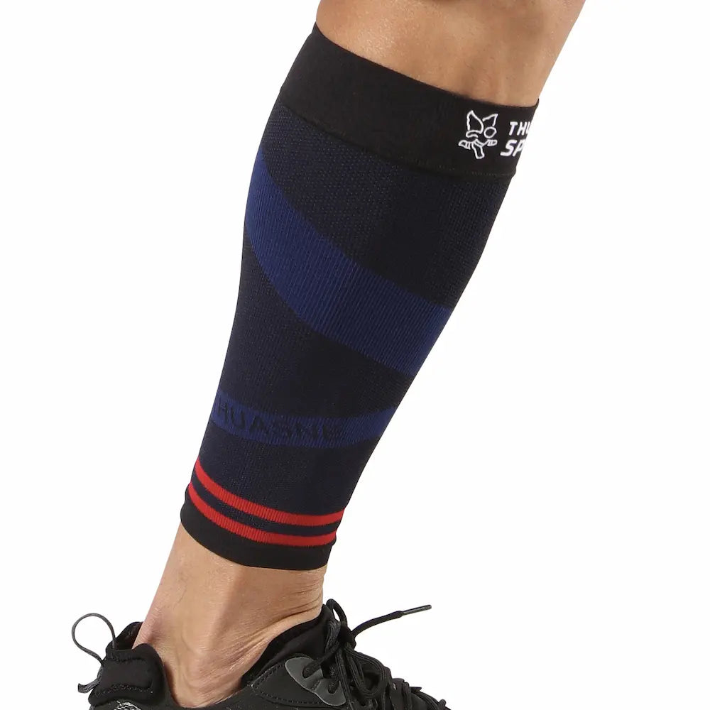 Manchon de compression ACTIV Thuasne Sport homme porté en gros plan