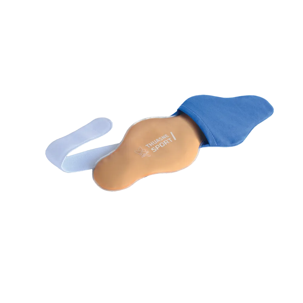 Pack chaud froid Thuasne Sport avec coussin thermique, housse bleue et sangle