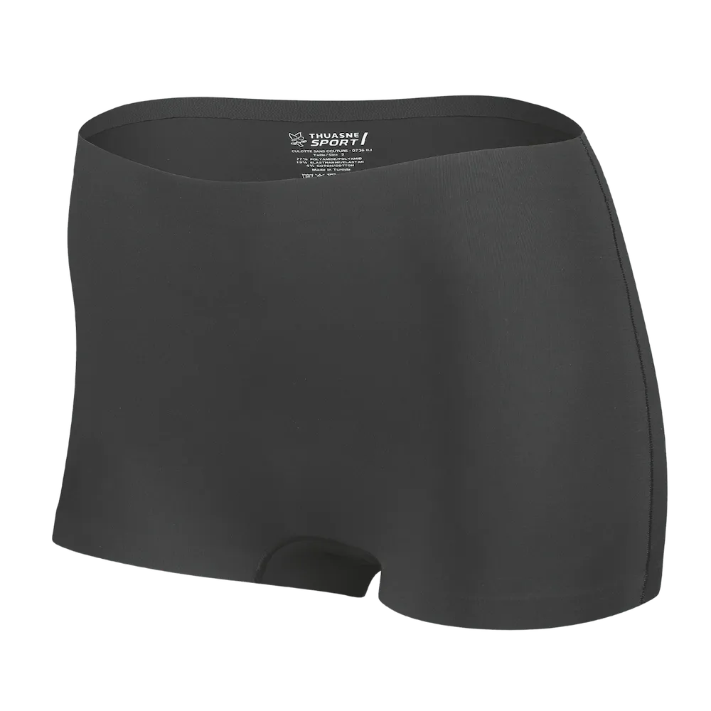 Shorty ThermoSeam Thuasne Sport noir vue trois-quarts