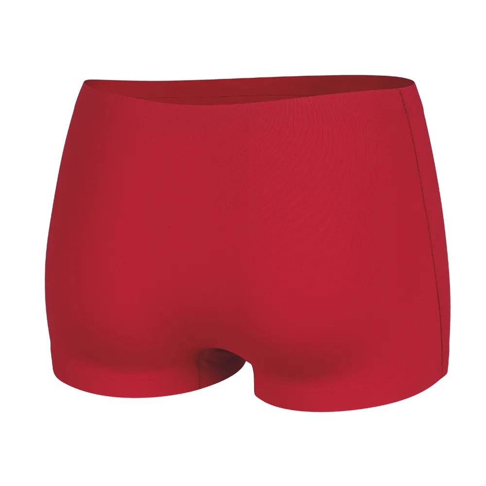 Shorty ThermoSeam Thuasne Sport rouge vue latérale arrière